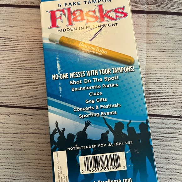 NIB Flasks - 5 fake tampon flasks - Picture 2 of 6